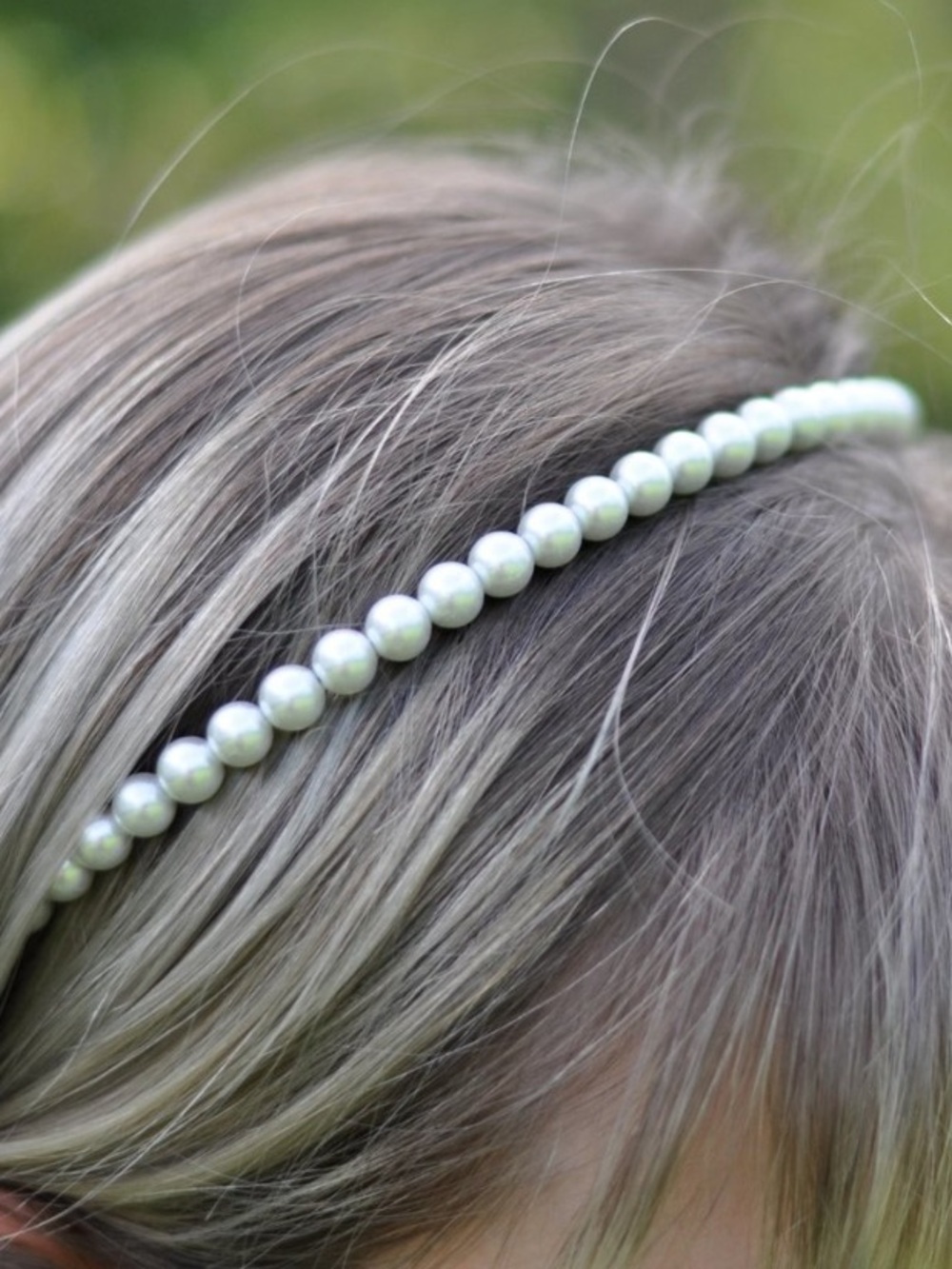 Handmade Pearl Beaded Headband
